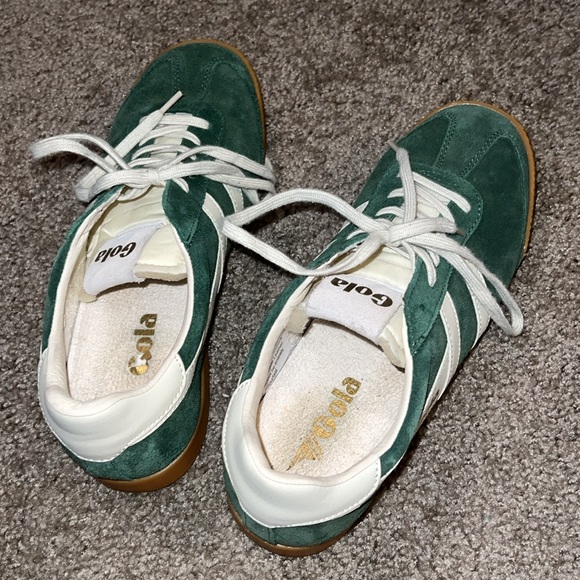 Gola Elan Sneakers - Green and white sambas - Picture 5 of 10